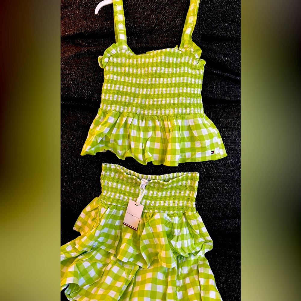 Tommy hilfiger girls skirt set